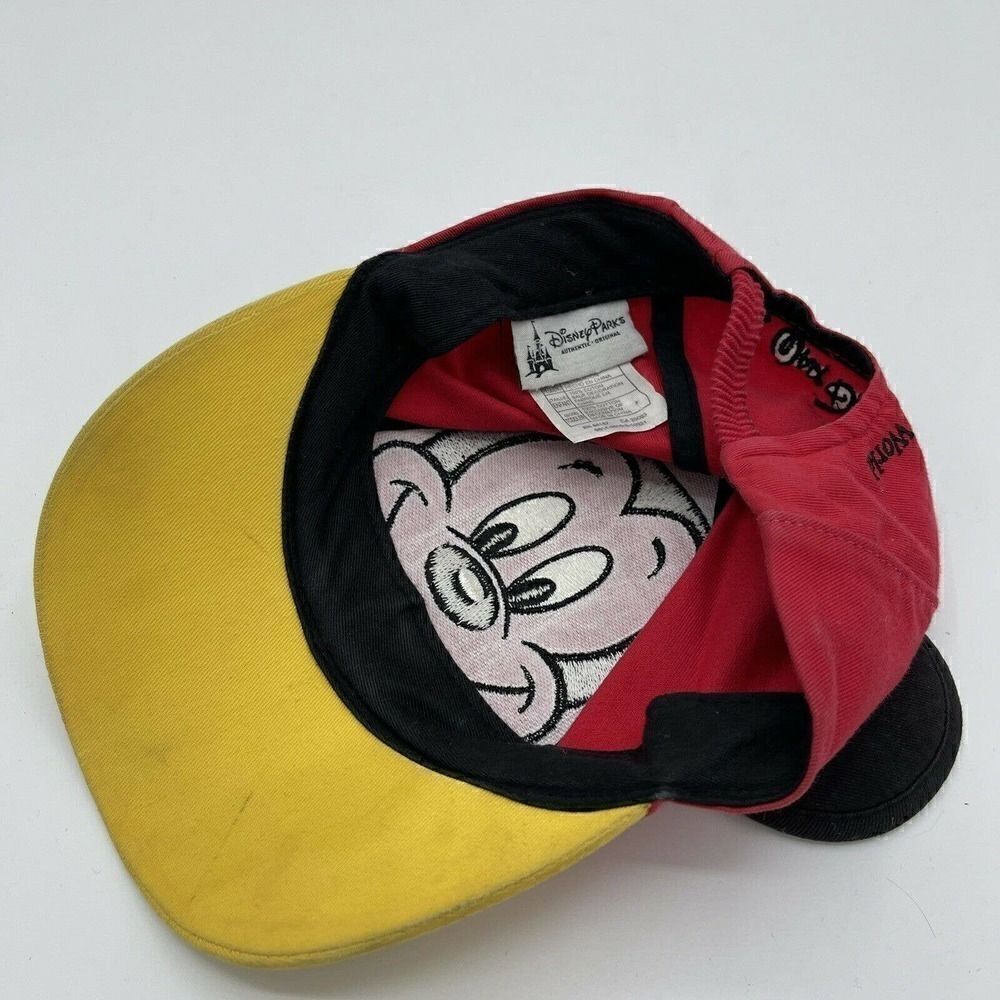 Disney Parks Mickey Mouse Red Hat With Ears Baseball Cap Toddler Embroidered - Picture 6 of 6